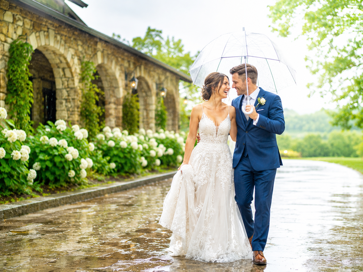rain wedding